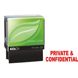 Colop P20 Green Line Eco-friendly Self-inking PRIVATE &amp; CONFIDENTI