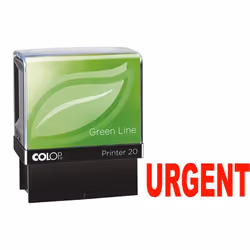 Colop P20 Green Line Eco-friendly Self-inking URGENT Word Stamp Impres