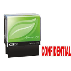Colop P20 Green Line Eco-friendly Self-inking CONFIDENTIAL Word Stamp