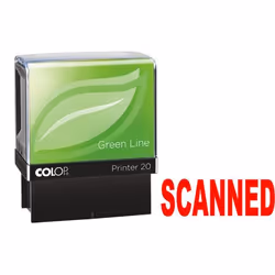 Colop P20 Green Line Eco-friendly Self-inking SCANNED Word Stamp Impre