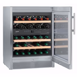 Liebherr WTes 1672 Vinidor, Freestanding, 34 bottle(s), G, Interior light, SN-ST, Stainless steel