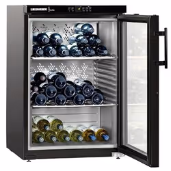 Liebherr WKb 1812 Vinothek, Compressor wine cooler, Freestanding, 66 bottle(s), Interior light, SN-ST, Black