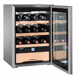 Liebherr WKes 653 Grand Cru, Thermoelectric wine cooler, Freestanding, 12 bottle(s), Interior light, SN, Stainless steel
