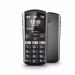 Emporia emporiaSIMPLICITY, Bar, Single SIM, 5.08 cm (2"), Bluetooth, 1200 mAh, Black, Silver