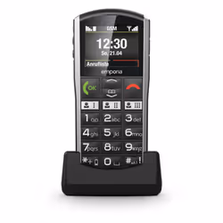 Emporia emporiaSIMPLICITY 5.08 cm (2") 90 g Black, Silver Feature phone