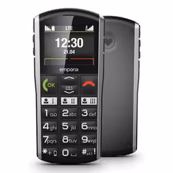 Emporia SIMPLICITY-LTE 5.08 cm (2") 90 g Black, Silver Entry-level phone
