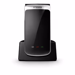 Emporia emporiaTOUCHsmart.3, Clamshell, 8.81 cm (3.47"), 8 MP, Bluetooth, 1400 mAh, Black