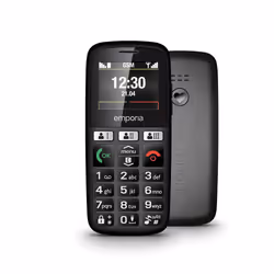 Emporia HAPPY, Bar, 4.6 cm (1.81"), Bluetooth, 800 mAh, Black