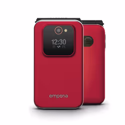 Emporia JOY, Clamshell, 7.11 cm (2.8"), 2 MP, Bluetooth, 1300 mAh, Black, Red