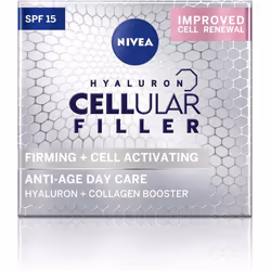 NIVEA Hyaluron Cellular Filler Anti-Age Day Cream SPF 15 (50ml), Anti Wrinkle Cream with Hyaluronic Acid, Anti Aging Face Cre ...