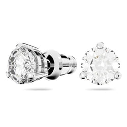 Swarovski 1800046 Stud earrings Metal Silver, White