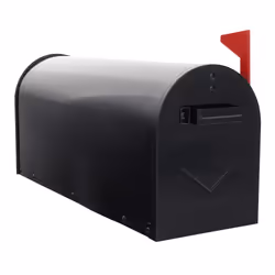 Rottner T00217, Post-mounted mailbox, Steel, Black, 165 mm, 480 mm, 220 mm