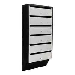 Rottner T06368 mailbox Black, Light grey Wall-mounted mailbox Steel