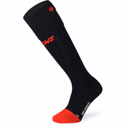 Lenz Heat Sock 6.1 Toe Cap Compression, black-red, Size 39 - 41 for Men