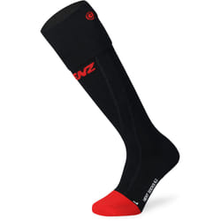 Lenz Heat Sock 6.1 Toe Cap Compression, black-red, Size 42 - 44 for Men