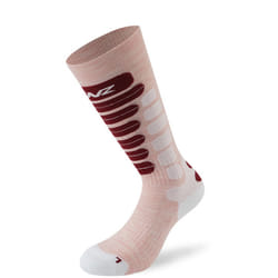Lenz Skiing 2.0 Kids Socks, white-pink, Size 27 - 30