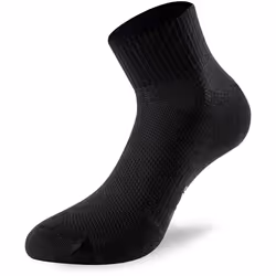 Lenz Performance Quarter Tech Socks, black-white-red, Size 35 - 38 for Men