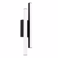 EGLO Serricella, Outdoor wall lighting, Black, White, Plastic, Steel, IP55, Facade, I
