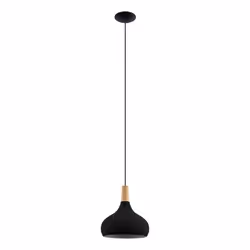EGLO 900162, 1 bulb(s), E27, IP20, Black, Brown