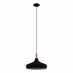 EGLO 900163, 1 bulb(s), E27, IP20, Black, Brown