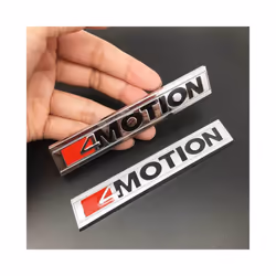 3DMetal 4 MOTION 4motion Front Grille Badge Sticker Car Rear Trunk Body - Matte