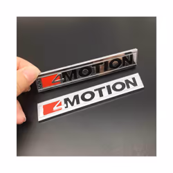 3DMetal 4 MOTION 4motion Front Grille Badge Sticker Car Rear Trunk Body - Matte