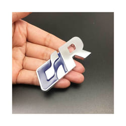 Car Styling 3D Metal R Logo Car Sticker Emblem Badge Rear Trunk Decal - 3