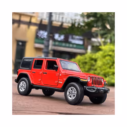 1:32 Jeeps Wrangler Rubicon Alloy Car Model Diecast Metal Toy Off-road - Black
