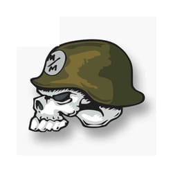 Creative 13cm X 11cm for Metal Mulisha Skull Helmet Logo Oem Car Stickers - 17cm, Beige