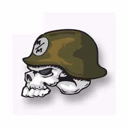 Creative 13cm X 11cm for Metal Mulisha Skull Helmet Logo Oem Car Stickers - 25cm, Beige