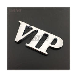 3D VIP JDM Style Car Trunk Zinc Alloy Badge Emblem Universal Design Car - Silver