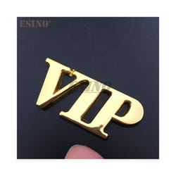3D VIP JDM Style Car Trunk Zinc Alloy Badge Emblem Universal Design Car - Golden