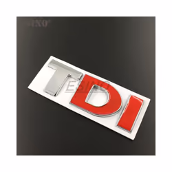 3D TDI Turbo Direct Injection Car Trunk Zinc Alloy Emblem Rear Body Tailgate - Style 3
