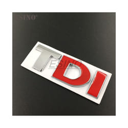 3D TDI Turbo Direct Injection Car Trunk Zinc Alloy Emblem Rear Body Tailgate - Style 3