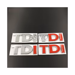 3D TDI Turbo Direct Injection Car Trunk Zinc Alloy Emblem Rear Body Tailgate - Style 3