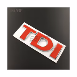 3D TDI Turbo Direct Injection Car Trunk Zinc Alloy Emblem Rear Body Tailgate - Style 4
