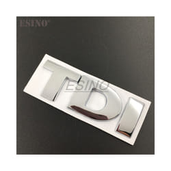 3D TDI Turbo Direct Injection Car Trunk Zinc Alloy Emblem Rear Body Tailgate - Style 1