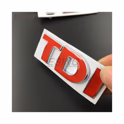 3D TDI Turbo Direct Injection Car Trunk Zinc Alloy Emblem Rear Body Tailgate - Style 1