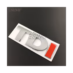 3D TDI Turbo Direct Injection Car Trunk Zinc Alloy Emblem Rear Body Tailgate - Style 2
