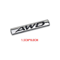 3D Metal Awd 2.0 2.5 Car Rear Trunk Displacement Logo Car Sticker Badge - A-01