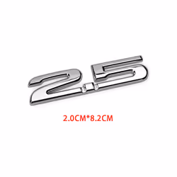 3D Metal Awd 2.0 2.5 Car Rear Trunk Displacement Logo Car Sticker Badge - A-05