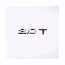 3D Metal Car Trunk Engine Displacement Scale Emblem Auto Stickers 1.3T - 2.0T