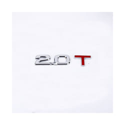 3D Metal Car Trunk Engine Displacement Scale Emblem Auto Stickers 1.3T - 2.0T