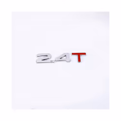 3D Metal Car Trunk Engine Displacement Scale Emblem Auto Stickers 1.3T - 2.4T