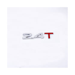 3D Metal Car Trunk Engine Displacement Scale Emblem Auto Stickers 1.3T - 2.4T