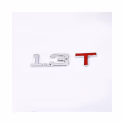 3D Metal Car Trunk Engine Displacement Scale Emblem Auto Stickers 1.3T - 1.3T