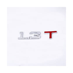 3D Metal Car Trunk Engine Displacement Scale Emblem Auto Stickers 1.3T - 1.3T