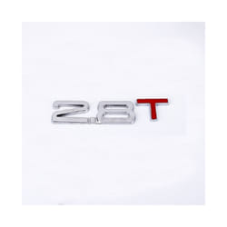 3D Metal Car Trunk Engine Displacement Scale Emblem Auto Stickers 1.3T - 2.8T