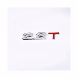 3D Metal Car Trunk Engine Displacement Scale Emblem Auto Stickers 1.3T - 2.2T