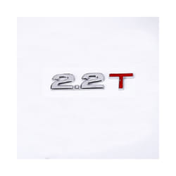 3D Metal Car Trunk Engine Displacement Scale Emblem Auto Stickers 1.3T - 2.2T